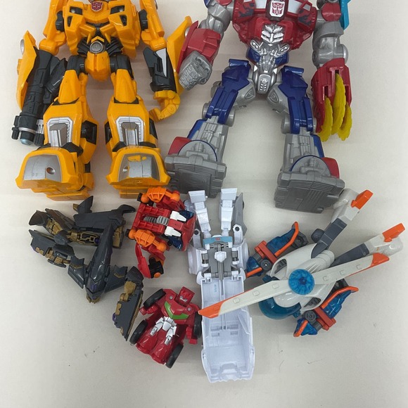 Preowned Transformers Action Figure LOT Optimus Bumblebee Various Loose - Picture 3 of 6